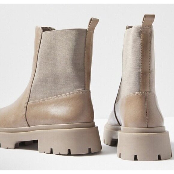 Schutz Billie Casual Moccacino Tan Leather Boot Womens‎ 7.5 Evereve New - Picture 3 of 4